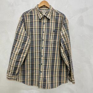 Vintage LL Bean Mens Plaid Button Down Shirt Large Tall Vintage Plaid Mens Shirt